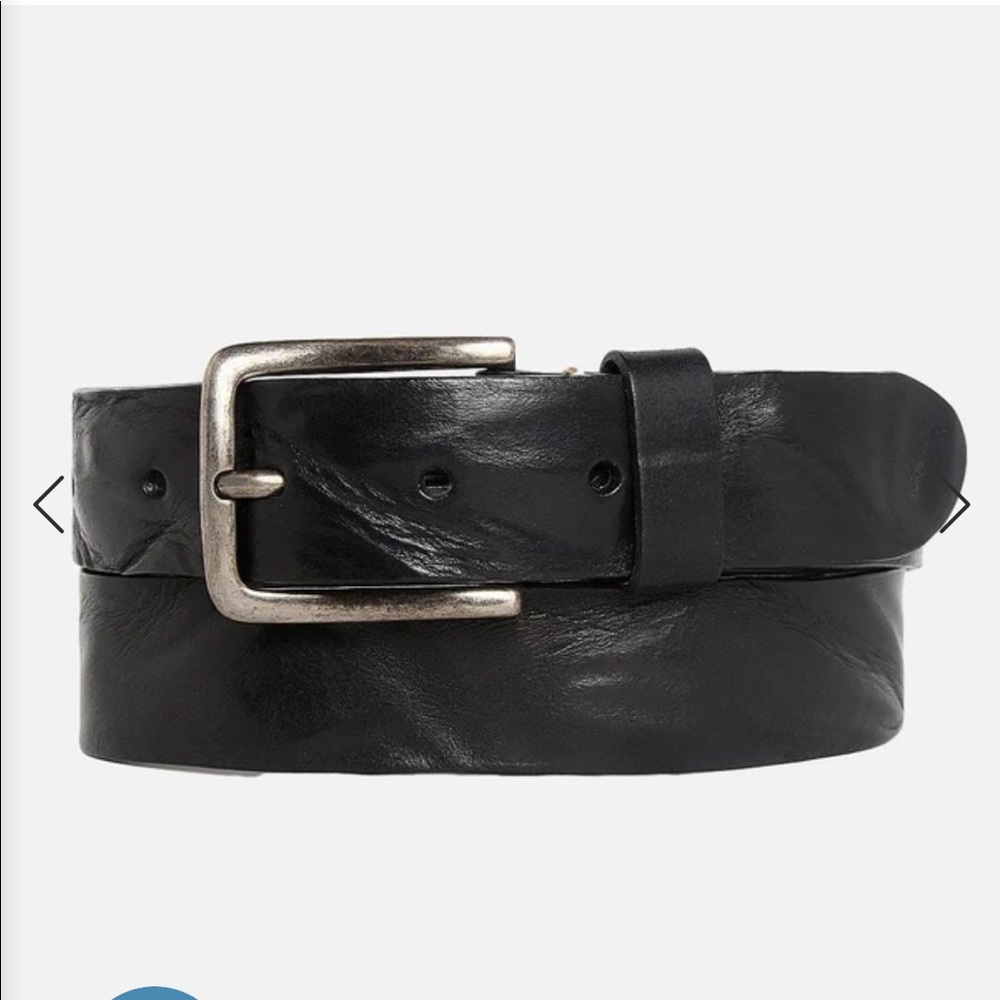 Amsterdam Heritage black leather belt